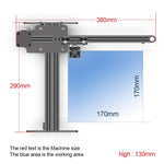เครื่องแกะสลักเลเซอร์ NEJE MASTER 3 พร้อมโมดูลเลเซอร์ N30820, MASTER 3 พร้อม N30820 (ปลั๊ก EU), MASTER 3 พร้อม N30820 (ปลั๊ก US)