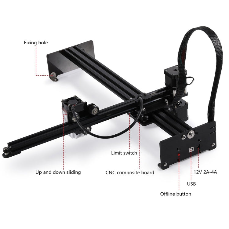 เครื่องแกะสลักเลเซอร์ NEJE MASTER 3 Plus พร้อมโมดูลเลเซอร์ N40630, MASTER 3 Plus พร้อม N40630 (ปลั๊ก EU), MASTER 3 Plus พร้อม N40630 (ปลั๊ก US)