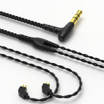 CVJ V2 สายหูฟังทองแดงบริสุทธิ์ 3.5 มม. แบบข้อศอกยาว 1.25 ม., 0.75 มม. ไม่มีไมค์, 0.78 มม. ไม่มีไมค์, 0.75 มม. พร้อมไมค์, 0.78 มม. พร้อมไมค์