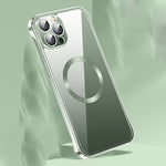 Frameless Glass CD MagSafe Case, For iPhone 14, For iPhone 14 Plus, For iPhone 14 Pro, For iPhone 14 Pro Max