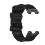 Three-ring Black Buckle Nylon Watch Band, For Amazfit T-Rex / T-Rex Pro / Ares