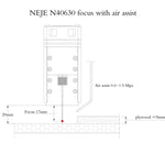 ชุดโมดูลเครื่องแกะสลักเลเซอร์ NEJE N40630 7.5W 450nm, N40630