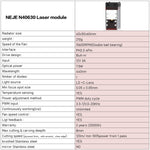 ชุดโมดูลเครื่องแกะสลักเลเซอร์ NEJE N40630 7.5W 450nm, N40630