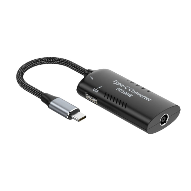 อะแดปเตอร์มัลติฟังก์ชัน + Type-C + USB หญิง ถึง Type-C, DC5521 / 5525, DC7406, DC7909, พอร์ตสี่เหลี่ยม