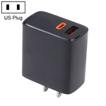 LZ-1130 PD 20W Type-C+QC 3.0 USB ชาร์จเร็ว, ปลั๊ก EU 20W, ปลั๊ก US 20W