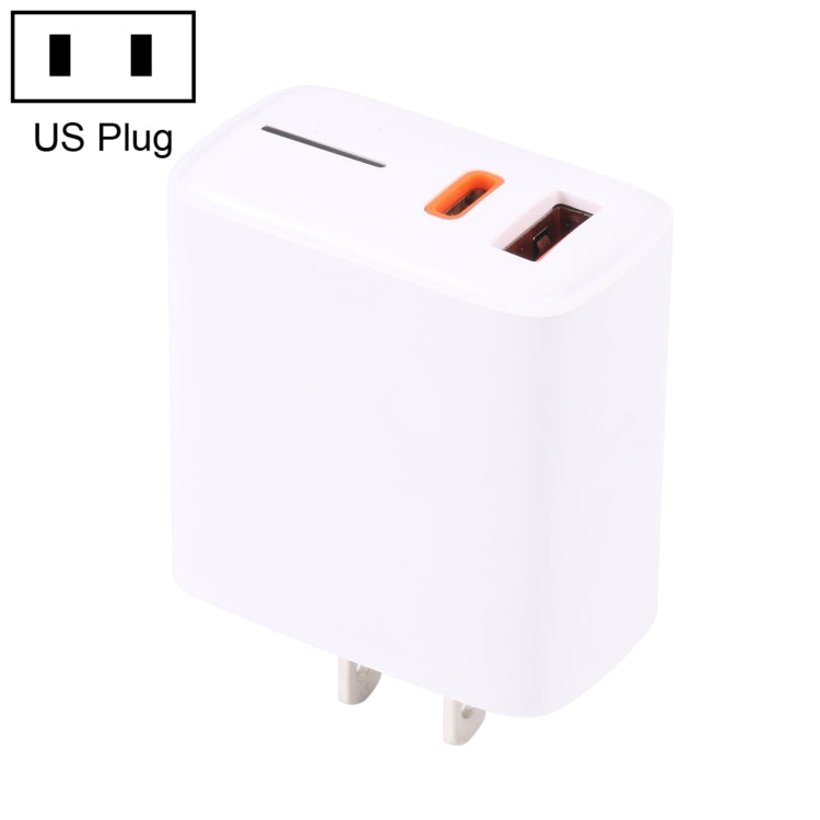 LZ-1130 PD 20W Type-C+QC 3.0 USB ชาร์จเร็ว, ปลั๊ก EU 20W, ปลั๊ก US 20W