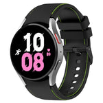 สายซิลิโคนลายหนัง สำหรับ Samsung Galaxy Watch5 / Watch5 Pro / Watch4