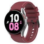 สายซิลิโคนลายหนัง สำหรับ Samsung Galaxy Watch5 / Watch5 Pro / Watch4