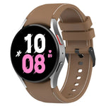 สายซิลิโคนลายหนัง สำหรับ Samsung Galaxy Watch5 / Watch5 Pro / Watch4
