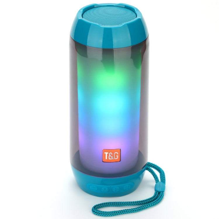 ลำโพงซับวูฟเฟอร์บลูทูธไร้สายกันน้ำพร้อมไฟ LED พกพา T&G TG643