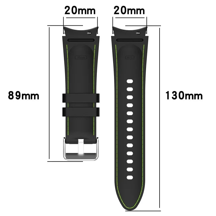 สายซิลิโคนลายหนังสากล สำหรับ Samsung Galaxy Watch5 / Watch5 Pro / Watch4