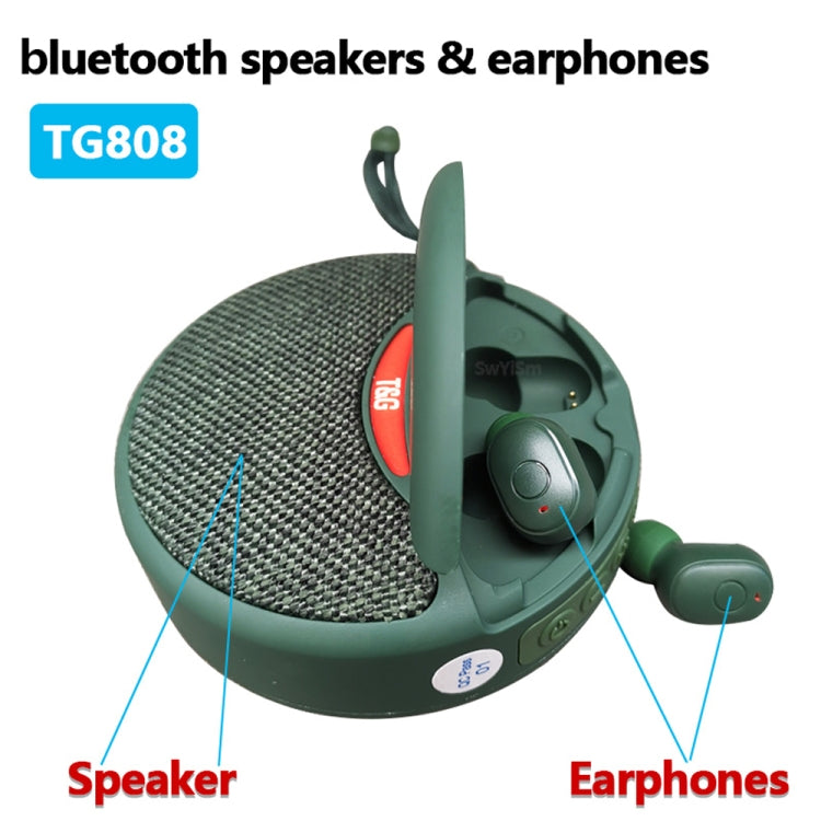 ลำโพงบลูทูธไร้สายมินิ 2 in 1 พร้อมหูฟังไร้สาย T&G TG808