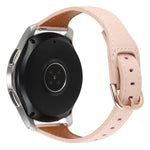 สายหนังแท้ขนาด 22 มม. แบบหัวเข็มขัดกลับด้าน สำหรับ Samsung Galaxy Watch3 / Huawei Watch GT3 Pro