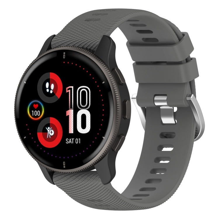 20mm Cross Textured Silicone Watch Band, For Garmin Venu 2Plus