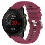 18mm Cross Textured Silicone Watch Band, For Garmin Forerunner255S