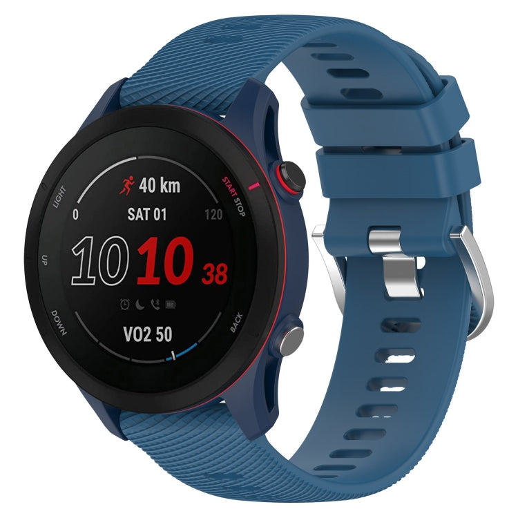 18mm Cross Textured Silicone Watch Band, For Garmin Forerunner255S