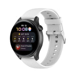 Solid Color Soft Silicone Watch Band, For Huawei Watch3 Pro New