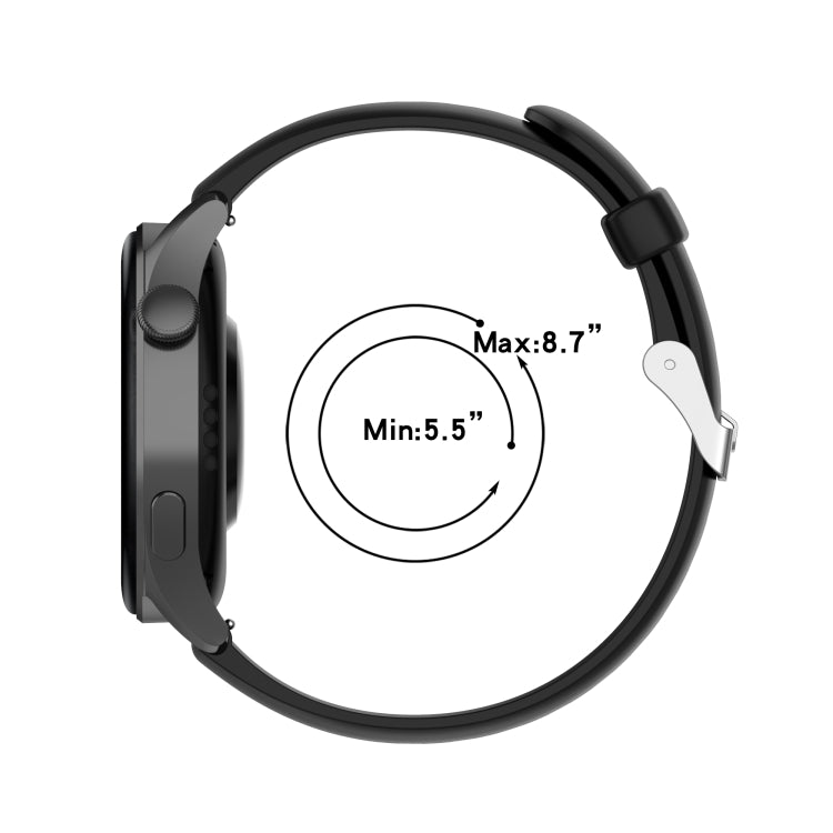 Solid Color Soft Silicone Watch Band, For Huawei Watch3 Pro New