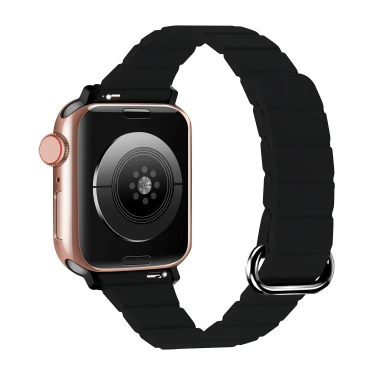 Reverse Buckle Magnetic Watch Band, For Apple Watch Series 8&7 45mm / SE 2&6&SE&5&4 44mm, For Apple Watch Series 8&7 41mm / SE 2&6&SE&5&4 40mm