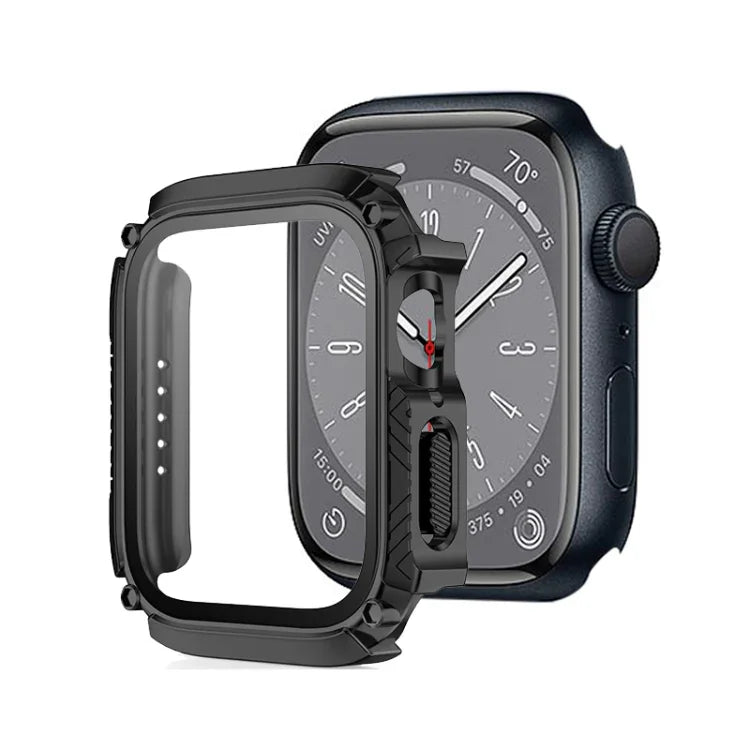 เคสกันน้ำแบบฟิล์มกระจกนิรภัยสำหรับหน้าจอ สำหรับ Apple Watch Series 9 / 8 / 7 ขนาด 45 มม. สำหรับ Apple Watch Series 9 / 8 / 7 ขนาด 41 มม.
