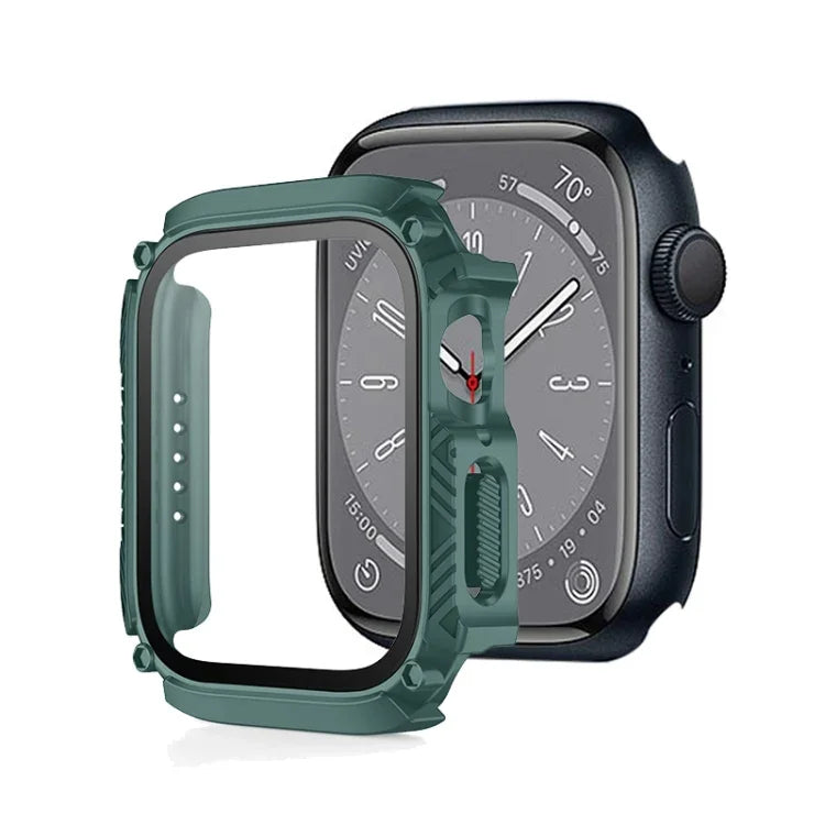 เคสกันน้ำแบบฟิล์มกระจกนิรภัยสำหรับหน้าจอ สำหรับ Apple Watch Series 9 / 8 / 7 ขนาด 45 มม. สำหรับ Apple Watch Series 9 / 8 / 7 ขนาด 41 มม.
