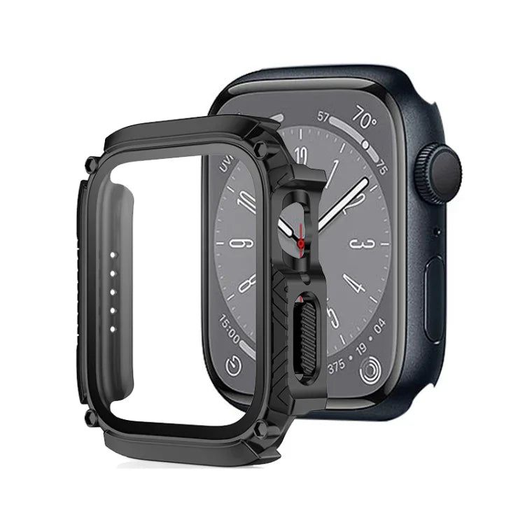 เคสกันน้ำแบบฟิล์มกระจกนิรภัยสำหรับหน้าจอ สำหรับ Apple Watch Series 9 / 8 / 7 ขนาด 45 มม. สำหรับ Apple Watch Series 9 / 8 / 7 ขนาด 41 มม.