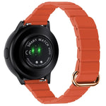 สายหนังขนาด 22 มม. แบบหัวเข็มขัดแม่เหล็ก สำหรับ Samsung Galaxy Watch3 ขนาด 45 มม.
