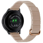 สายหนังขนาด 22 มม. แบบหัวเข็มขัดแม่เหล็ก สำหรับ Samsung Galaxy Watch3 ขนาด 45 มม.
