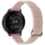 สายหนังขนาด 22 มม. แบบหัวเข็มขัดแม่เหล็ก สำหรับ Samsung Galaxy Watch3 ขนาด 45 มม.
