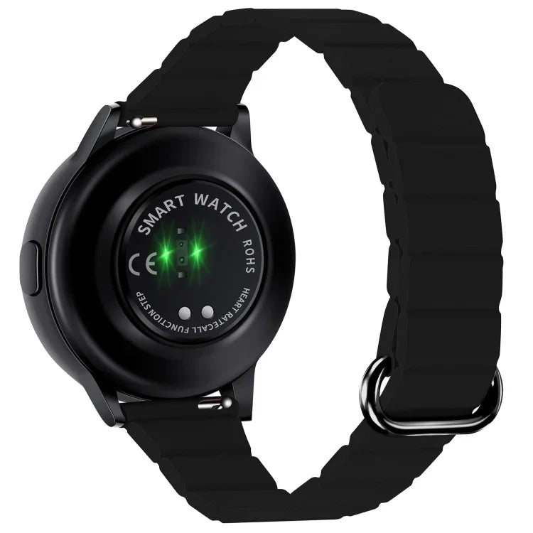 สายหนังขนาด 22 มม. แบบหัวเข็มขัดแม่เหล็ก สำหรับ Samsung Galaxy Watch3 ขนาด 45 มม.