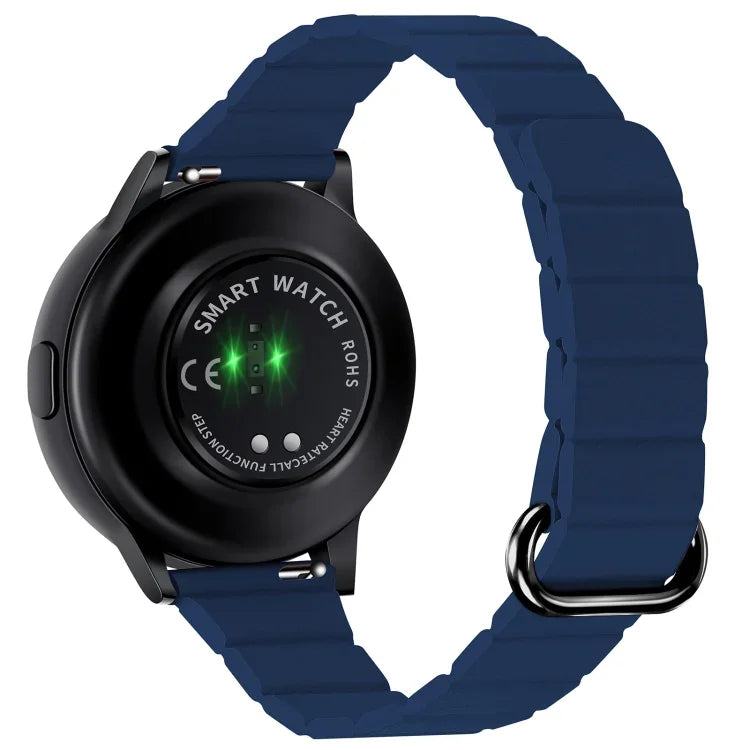 สายหนังขนาด 22 มม. แบบหัวเข็มขัดแม่เหล็ก สำหรับ Samsung Galaxy Watch3 ขนาด 45 มม.