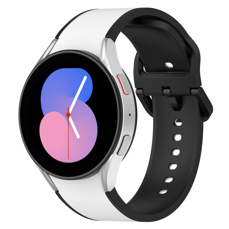 สายรัดนาฬิกาซิลิโคนสองสี สำหรับ Samsung Galaxy Watch4 Classic 46mm / Watch4 44mm, สำหรับ Samsung Galaxy Watch4 Classic 42mm / Watch4 40mm, สำหรับ Samsung Galaxy Watch5 Pro / Watch5