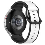 สายรัดนาฬิกาซิลิโคนสองสี สำหรับ Samsung Galaxy Watch4 Classic 46mm / Watch4 44mm, สำหรับ Samsung Galaxy Watch4 Classic 42mm / Watch4 40mm, สำหรับ Samsung Galaxy Watch5 Pro / Watch5
