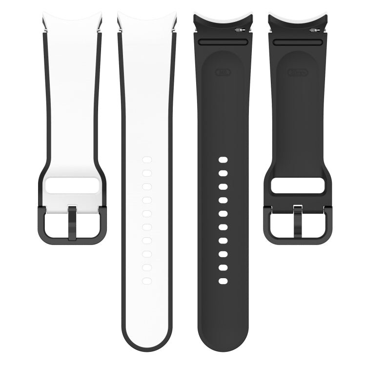 สายรัดนาฬิกาซิลิโคนสองสี สำหรับ Samsung Galaxy Watch4 Classic 46mm / Watch4 44mm, สำหรับ Samsung Galaxy Watch4 Classic 42mm / Watch4 40mm, สำหรับ Samsung Galaxy Watch5 Pro / Watch5