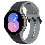 สายรัดนาฬิกาซิลิโคนสองสี สำหรับ Samsung Galaxy Watch4 Classic 46mm / Watch4 44mm, สำหรับ Samsung Galaxy Watch4 Classic 42mm / Watch4 40mm, สำหรับ Samsung Galaxy Watch5 Pro / Watch5