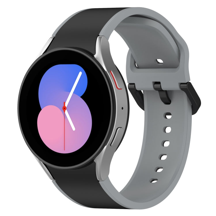 สายรัดนาฬิกาซิลิโคนสองสี สำหรับ Samsung Galaxy Watch4 Classic 46mm / Watch4 44mm, สำหรับ Samsung Galaxy Watch4 Classic 42mm / Watch4 40mm, สำหรับ Samsung Galaxy Watch5 Pro / Watch5