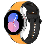 สายรัดนาฬิกาซิลิโคนสองสี สำหรับ Samsung Galaxy Watch4 Classic 46mm / Watch4 44mm, สำหรับ Samsung Galaxy Watch4 Classic 42mm / Watch4 40mm, สำหรับ Samsung Galaxy Watch5 Pro / Watch5