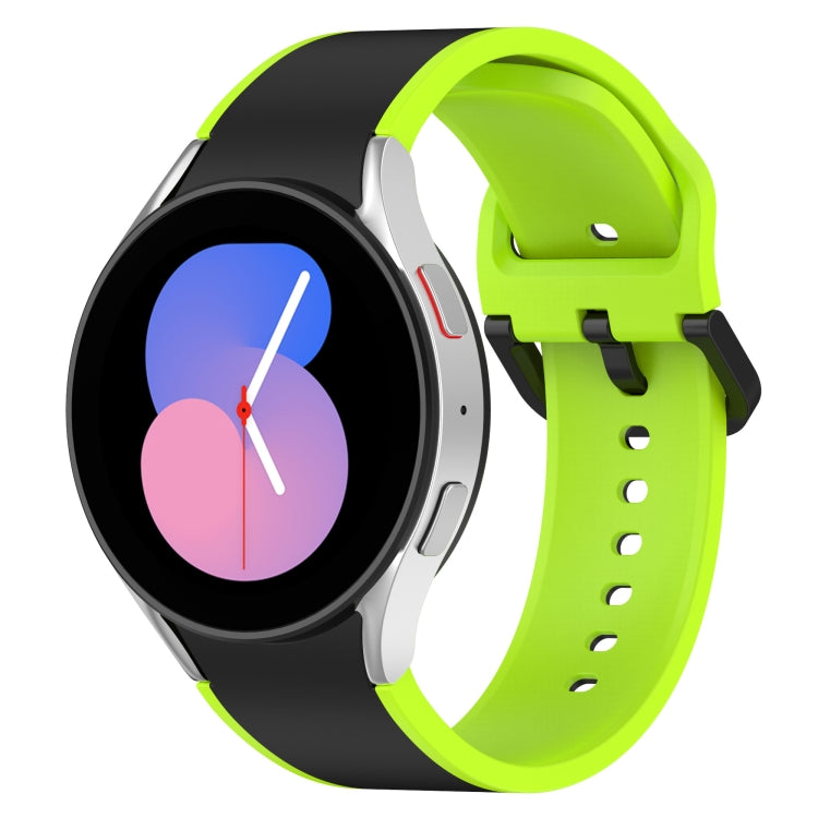 สายรัดนาฬิกาซิลิโคนสองสี สำหรับ Samsung Galaxy Watch4 Classic 46mm / Watch4 44mm, สำหรับ Samsung Galaxy Watch4 Classic 42mm / Watch4 40mm, สำหรับ Samsung Galaxy Watch5 Pro / Watch5