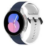 สายรัดนาฬิกาซิลิโคนสองสี สำหรับ Samsung Galaxy Watch4 Classic 46mm / Watch4 44mm, สำหรับ Samsung Galaxy Watch4 Classic 42mm / Watch4 40mm, สำหรับ Samsung Galaxy Watch5 Pro / Watch5