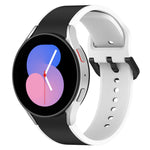 สายรัดนาฬิกาซิลิโคนสองสี สำหรับ Samsung Galaxy Watch4 Classic 46mm / Watch4 44mm, สำหรับ Samsung Galaxy Watch4 Classic 42mm / Watch4 40mm, สำหรับ Samsung Galaxy Watch5 Pro / Watch5