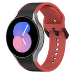 สายรัดนาฬิกาซิลิโคนสองสี สำหรับ Samsung Galaxy Watch4 Classic 46mm / Watch4 44mm, สำหรับ Samsung Galaxy Watch4 Classic 42mm / Watch4 40mm, สำหรับ Samsung Galaxy Watch5 Pro / Watch5