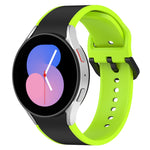 สายรัดนาฬิกาซิลิโคนสองสี สำหรับ Samsung Galaxy Watch4 Classic 46mm / Watch4 44mm, สำหรับ Samsung Galaxy Watch4 Classic 42mm / Watch4 40mm, สำหรับ Samsung Galaxy Watch5 Pro / Watch5