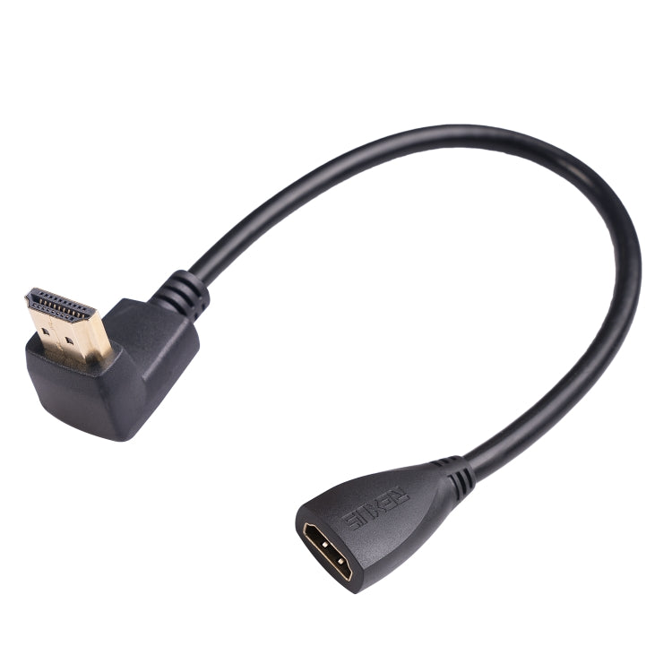 สายอะแดปเตอร์ HDMI ชายแบบข้อศอก 30ซม. HDL-03, มุมซ้าย, 90 องศา, 270 องศา