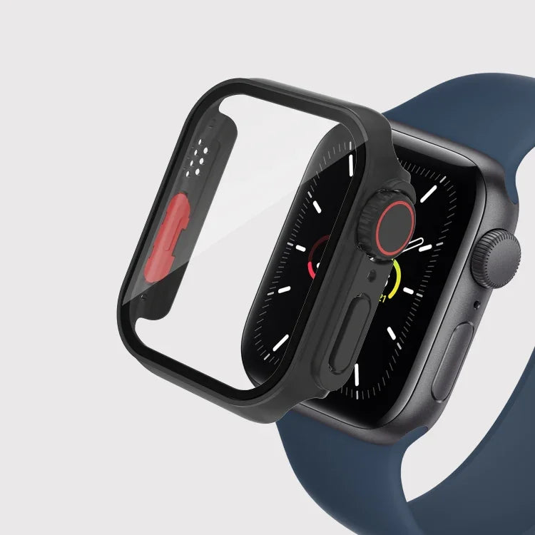 เคสฟิล์ม PC สำหรับ Apple Watch Series 9 / 8 / 7 ขนาด 45 มม. พร้อมปุ่มถอดได้ สำหรับ Apple Watch Series 9 / 8 / 7 ขนาด 45 มม.