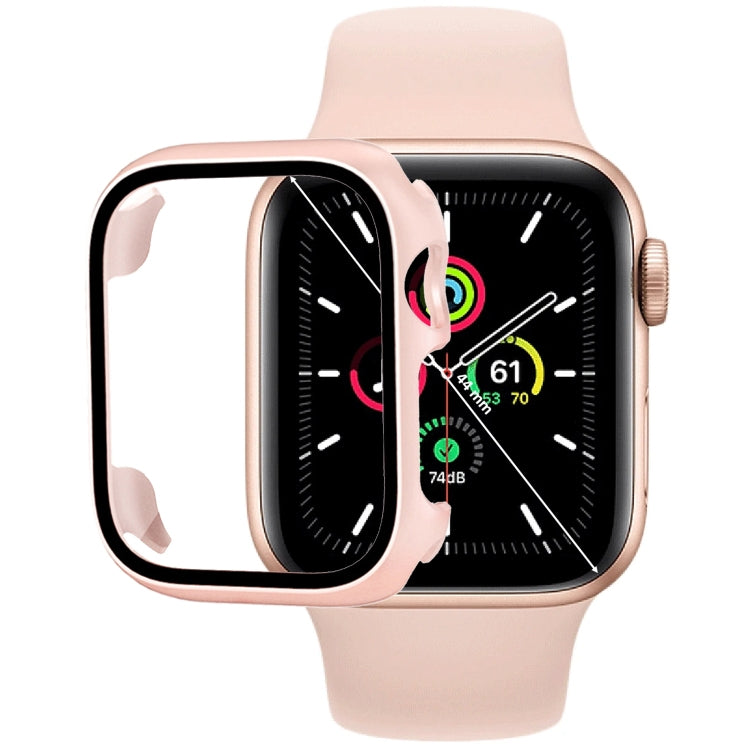 เคสใส่นาฬิกา PC พร้อมฟิล์มกระจกนิรภัย สำหรับ Apple Watch Series SE 3&SE 2&6&SE&5&4 44mm, สำหรับ Apple Watch Series SE 3&SE 2&6&SE&5&4 40mm