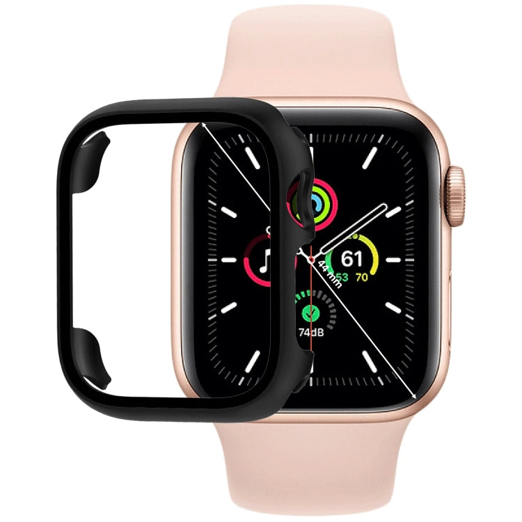 เคสใส่นาฬิกา PC พร้อมฟิล์มกระจกนิรภัย สำหรับ Apple Watch Series SE 3&SE 2&6&SE&5&4 44mm, สำหรับ Apple Watch Series SE 3&SE 2&6&SE&5&4 40mm