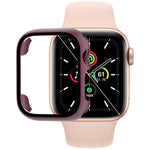เคสใส่นาฬิกา PC พร้อมฟิล์มกระจกนิรภัย สำหรับ Apple Watch Series SE 3&SE 2&6&SE&5&4 44mm, สำหรับ Apple Watch Series SE 3&SE 2&6&SE&5&4 40mm