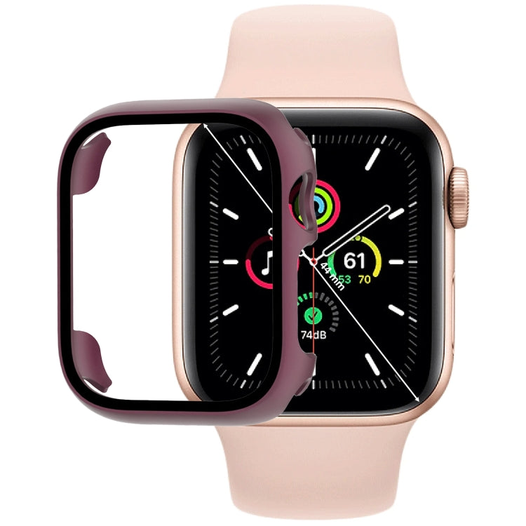 เคสใส่นาฬิกา PC พร้อมฟิล์มกระจกนิรภัย สำหรับ Apple Watch Series SE 3&SE 2&6&SE&5&4 44mm, สำหรับ Apple Watch Series SE 3&SE 2&6&SE&5&4 40mm