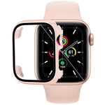 เคสใส่นาฬิกา PC พร้อมฟิล์มกระจกนิรภัย สำหรับ Apple Watch Series SE 3&SE 2&6&SE&5&4 44mm, สำหรับ Apple Watch Series SE 3&SE 2&6&SE&5&4 40mm