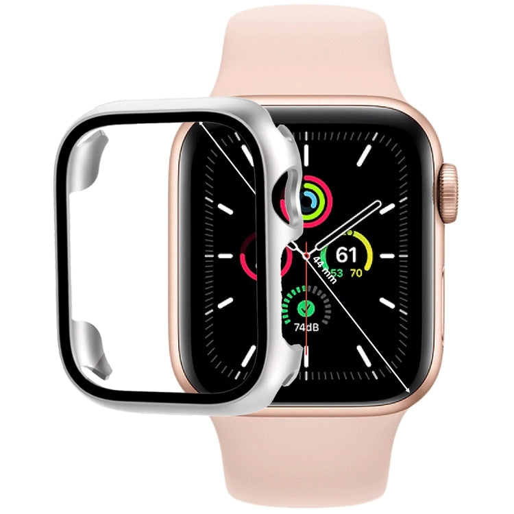เคสใส่นาฬิกา PC พร้อมฟิล์มกระจกนิรภัย สำหรับ Apple Watch Series SE 3&SE 2&6&SE&5&4 44mm, สำหรับ Apple Watch Series SE 3&SE 2&6&SE&5&4 40mm